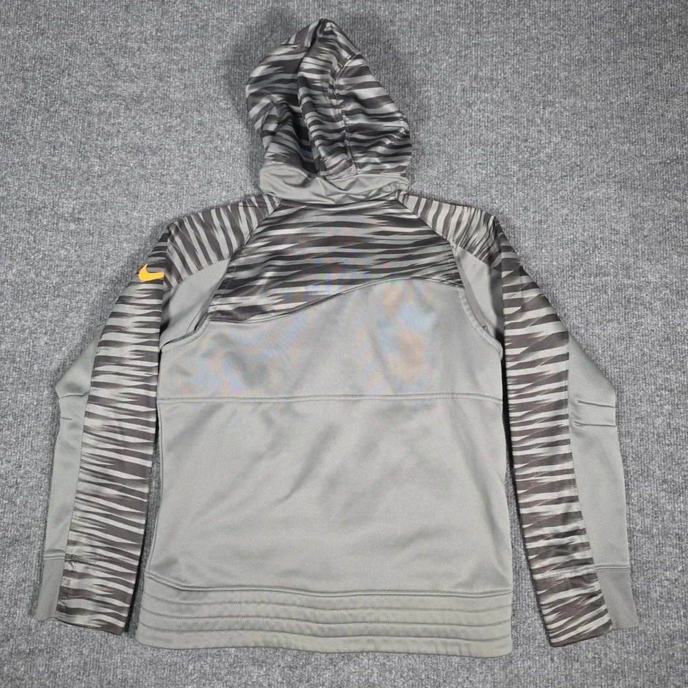 Nike Kids KD Kevin Durant Therma-FIT Full Zip Hoodie Grey Orange L 744273-037